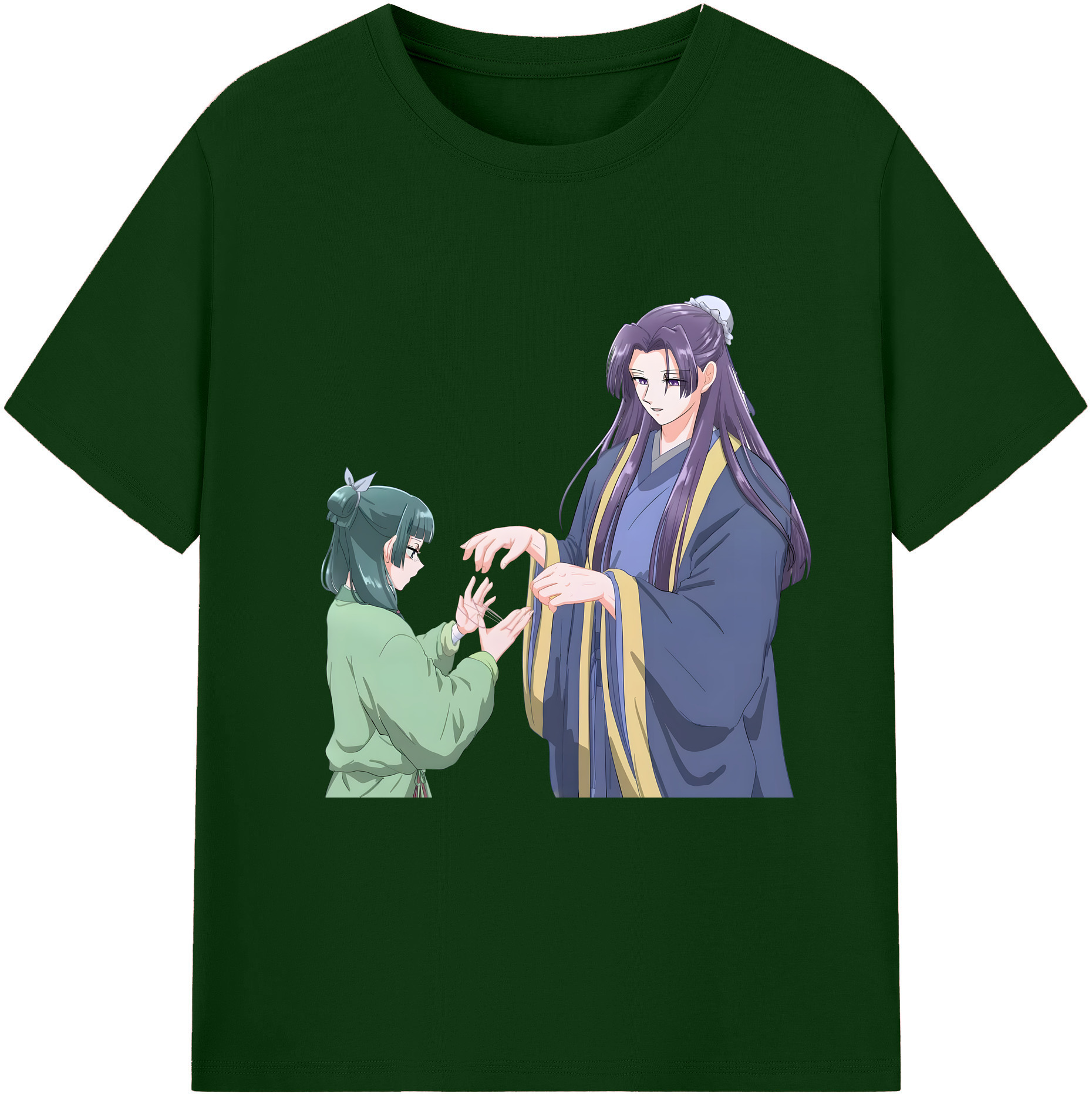 （画像用） 薬屋のひとりごと The Apothecary Diaries 綿100％半袖Tシャツ（フロントプリント）